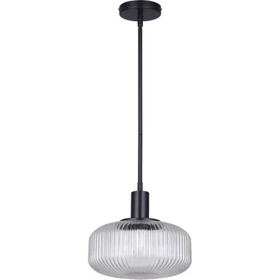 Colgante Canarm Lighting IPL2104B01BK Ledger negro Foto 1 de 4