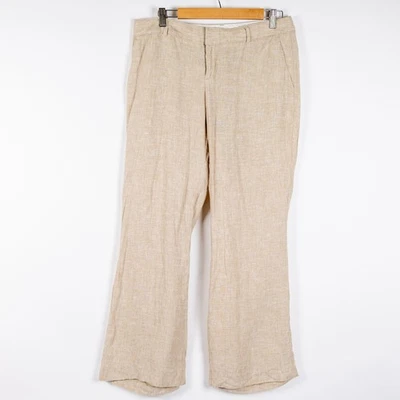 Banana Republic Dress Pants Straight Leg Tan Petites Sz 12P Womens Career Casual - Image 1 of 4