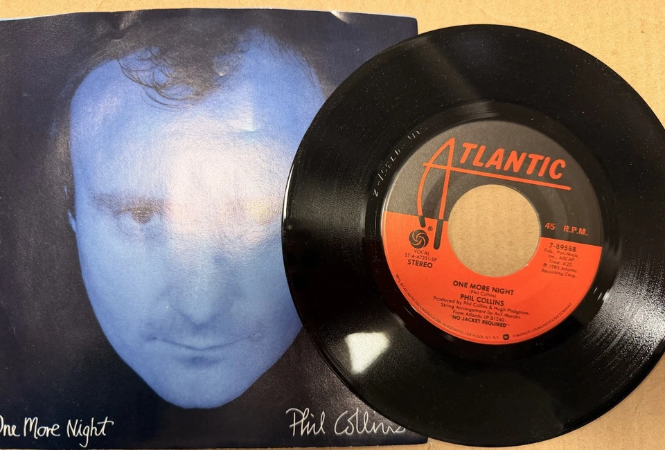 Phil Collins One More Night / The Man with the Horn 45 RPM - Imagem 1 de 1