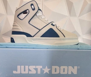 Just Don Basketball Courtside Hi JD1 High Top Blue White Size 40 - Picture 1 of 5