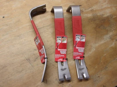 3 BARRAS DE PALANCA MILWAUKEE 12" NUEVAS CON EMPUÑADURA DE PARACHOQUES - # 48229034... Foto 1 de 4