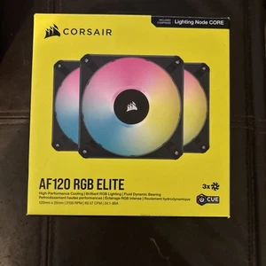 CORSAIR - AF120 RGB ELITE 120mm Computer Case Fan with AirGuide Technology (3... - Photo 1/3
