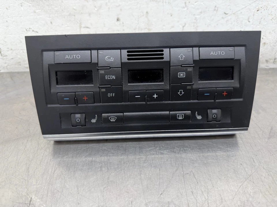 Audi S4 RS4 B7 Double Din Climate Heater Control Panel 8E0820043BK 2006 - Image 1 of 4
