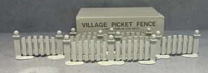 DEPT 56 Village White Lattenzaun 5101-2 Metallguss - Bild 1 von 3