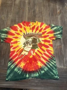 VTG 92 Grateful Dead Lithuania Olympics Single Stitch Tie Dye Shirt XL Made USA - Picture 1 of 11