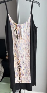 Abito donna Style Saint nero medio/colorato davanti casual spalline regolabili - Foto 1 di 10