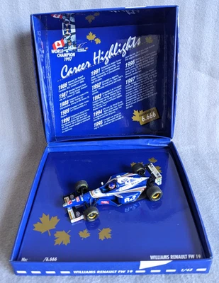 Minichamps Williams Renault FW19 Jacques Villeneuve Champ1997  1/43 LE /6666 - Image 1 of 4