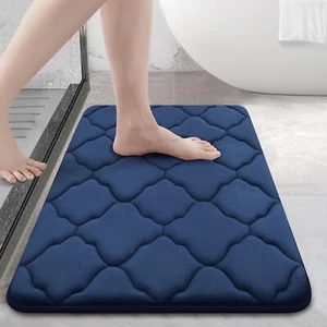 Memory Foam Bath Mat Rug 24x16, Soft and Absorbent Bathroom Rugs, Non-Slip - Picture 1 of 5