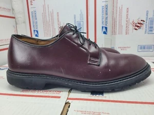 Allen Edmonds  "LENNON" Men's Leather Derby LUG #5674  12 D Burgundy  USA Used - Picture 1 of 12