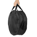 16 Inch Cable Storage Carry Bag With Carry Handle Double Zip Black Round Y7T1