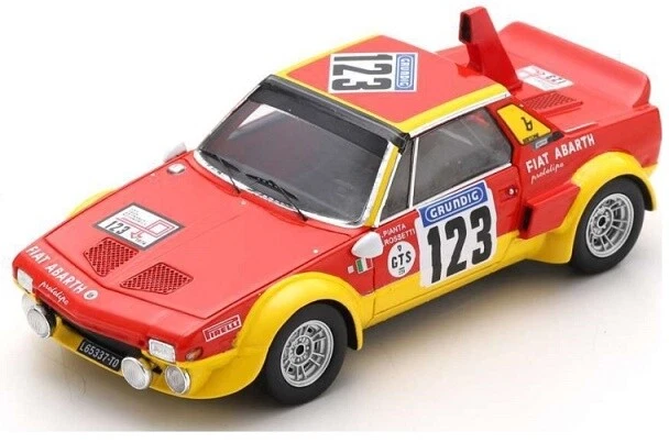 Spark Model Fiat Abarth X1/9 #123 Tour de France Au 1:43 SF264 - Image 1 of 1
