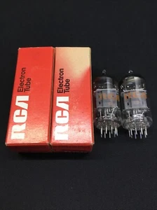 NOS NIB MATCHED PAIR RCA 12AX7A ECC83 Premium AUDIO Vacuum Tubes Tested 4.8935 - Picture 1 of 3
