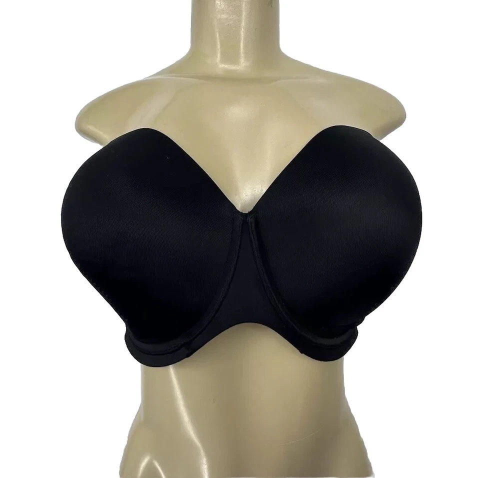 Sujetador Spanx Talla 40DD Mujer Forrado Sin Tirantes Negro Con Aros 1-1 Foto 1 de 4
