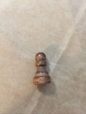 Replacement Hand carved Wood Chess Pawn 1.6” Brown