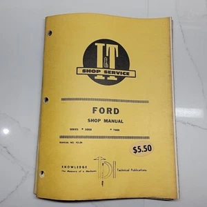 Ford I&T Shop Manual Service Repair Maintenance FO-29 Series 5000 7000 Tractors - Picture 1 of 3