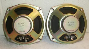Vintage Pair 1980's CRAIG 6" inch Full Range Speakers H700 5 Watt 8 Ohms Japan - Picture 1 of 9