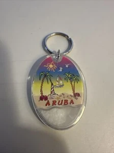 Aruba Tourist Travel Souvenir Keyring Accessory - Picture 1 of 2