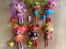 LALALOOPSY DOLL BUNDLE AND ACCESSORIES. Six Large 12” Dolls