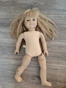 2008 Pleasant Company American Girl 18” Doll Blonde Hair w Bangs Brown Eyes ASIS - Picture 1 of 17