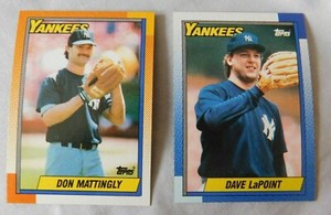 1990 Topps New York Yankees Baseball Card Pick one