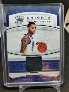D'ANGELO RUSSELL 2019-20 CROWN ROYALE KNIGHTS OF THE ROUND TABLE RELIC JD384E - Picture 1 of 2