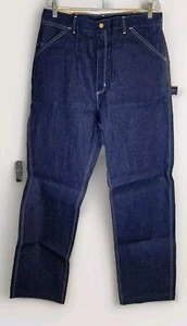 Vtg Carhartt General Executive Carpenter Denim Jeans Size 36W 34L Union USA Blue - Picture 1 of 11