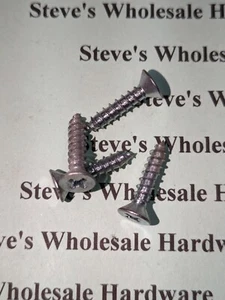 Tornillo de chapa de cabeza plana Phillips 8 X 3/4 tipo A galvanizado 500 piezas - Imagen 1 de 1