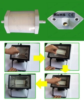 4x 10.8W R7s Retrofit LED Flood Light led Lamp Replaces J118 Security 118mm - Image 1 of 4