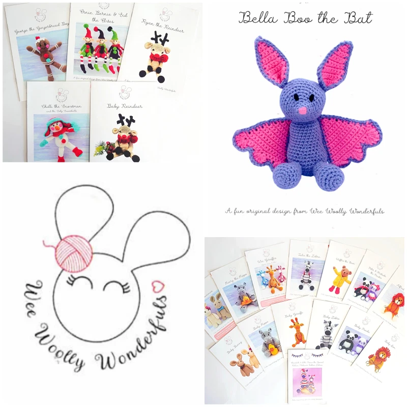 Wee Woolly Wonderfuls TOY PATTERNS Accessories Crochet Knitted Characters Animal - Image 1 of 1