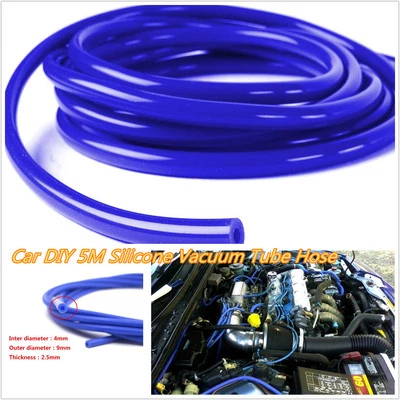 5 Meters 4mm Car Vehicles Silicone Rubber Vacuum Tube Boost Air Hose Pipe Tubing - Image 1 of 4
