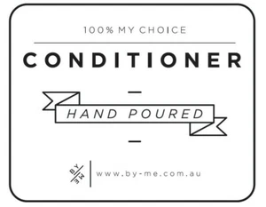 SMALL Conditioner Decal - White (removable/ reusable/ waterproof DIY label) - Picture 1 of 3