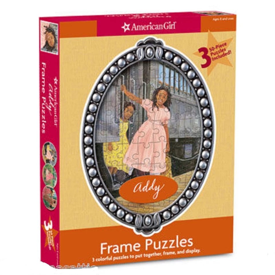 Rompecabezas American Girl Addy's Frame 3 diferentes ovalados nuevos en caja hágalo usted mismo retirado Foto 1 de 1