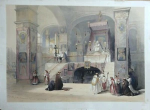 Church Of The Annunciation , By David Roberts, Date1845, Original lithograph, . - Bild 1 von 7