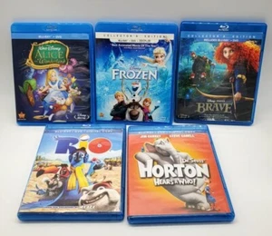 Blu ray (5) Movie Bundle Alice Brave Frozen Horton Rio Please Read - Picture 1 of 2