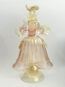 FIGURA DE COLECCIÓN MURANO VIDRIO ARTÍSTICO ITALIANO TINTA P Y AVENTURINA C.1960 - Imagen 1 de 3
