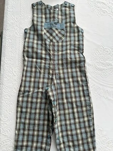 Strasburg Toddler Plaid Overalls, All Seasons, EUC, Size 24 Months, Baby Boy - Picture 1 of 3