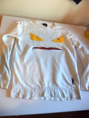 Men's Fendi designer Monster Eyes Jumper Pullover Zip Mouth large 40" 42" - Image 1 of 4