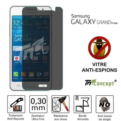 Samsung Galaxy Grand Prime - Vitre  de Protection Anti-Espions - TM Concept® - Photo 1/4