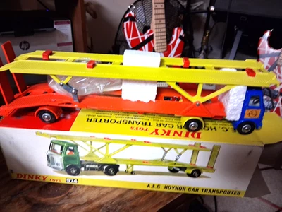 RARE DINKY No. 974 A.E.C. HOYNOR CAR TRANSPORTER MINT IN THE BOX! - Image 1 of 4