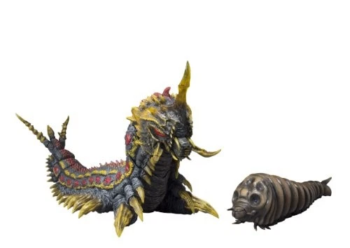 S.H. monster Arts Mothra Larva Battra Larva Set Figure Bandai Japan - Image 1 of 4