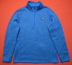 Patagonia Better Sweater 1/4-Zip Pullover Blue Girls  XL 14 - Picture 1 of 8