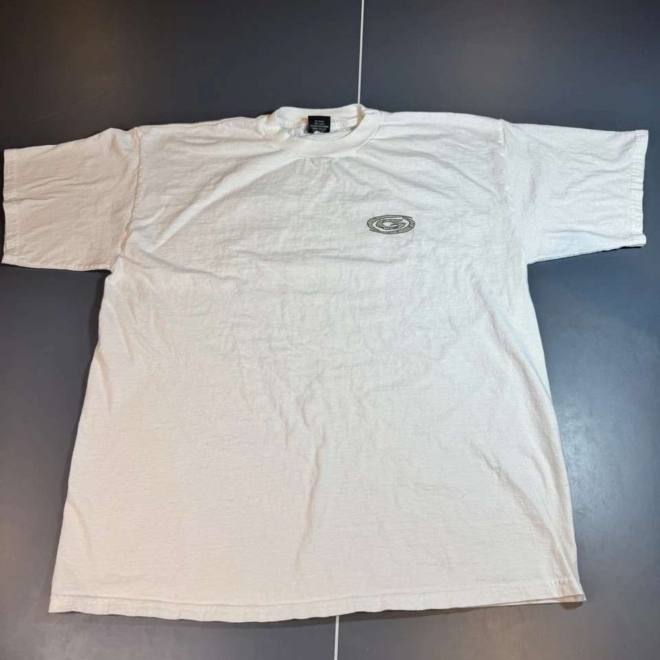 VINTAGE Gotcha Men Shirt Large Dragon Logo Surf Graphic 90s White Y2K Skate - Image 1 of 4