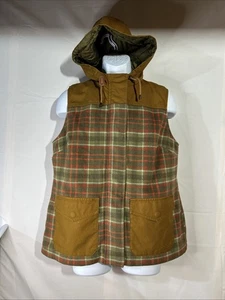 Gilet Orvis Field misto lana fresca autunno a quadri con cappuccio donna grande - Foto 1 di 8