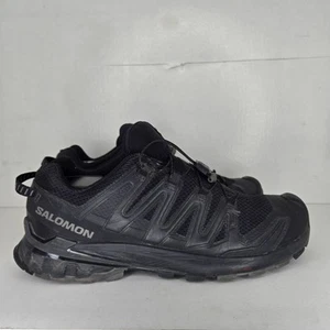 SALOMON XA Pro 3D V9 Trail Running Shoes Triple Black Mens Sz 10.5 Hiking 472718 - Picture 1 of 9