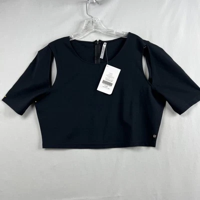 Top Fabletics Eva Midi Talla XXL Recortado Negro Athleisure NUEVO Foto 1 de 4