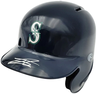 SALE! Julio Rodriguez Signed Seattle Mariners Blue Mini Helmet Beckett - Image 1 of 4