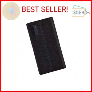 Case-Mate - Samsung Galaxy Note 10 Case - Wallet Folio - 6.3" - Black Leather - Picture 1 of 2