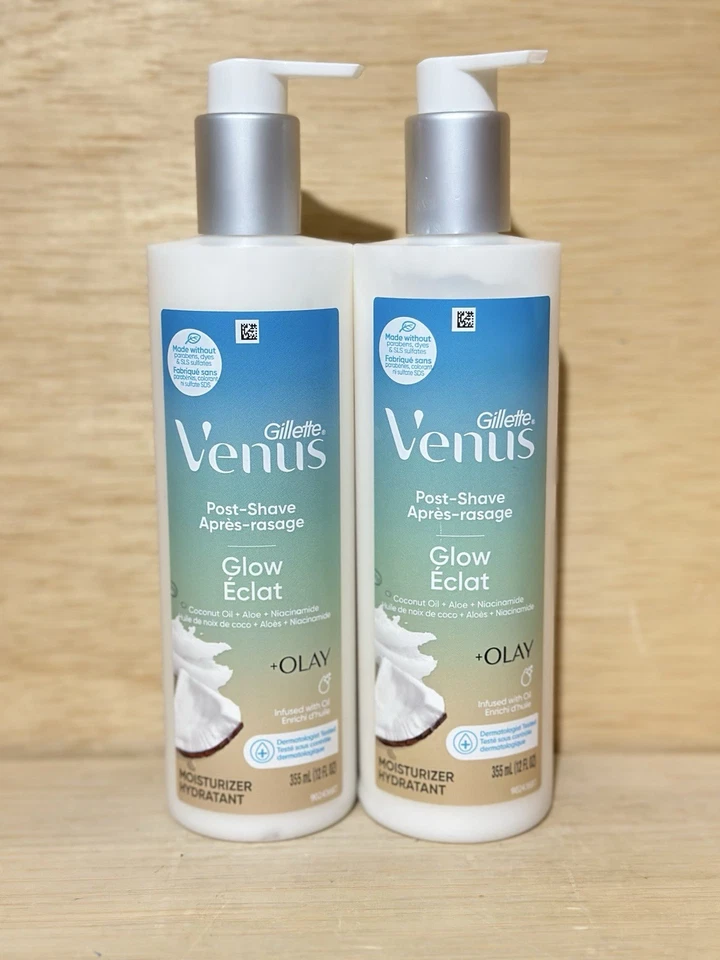 3 Gillette Venus Olay Post Shave Glow Moisturizing Lotion 12oz Ea Discontinued