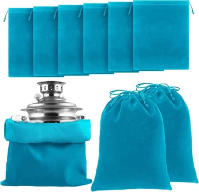 6件装银色储物袋18 x 18英寸防污储物袋织物布 — 第 1/4 张图片