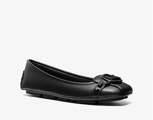 Michael Kors Z14103 Womens Black Leather Lillie Ballet Flats Size 8.5 M - Picture 1 of 5